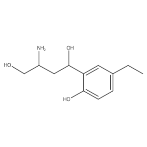 (1R,3R)-3-Amino-1-(5-ethyl-2-hydroxyphenyl)-1,4-butanediol Structure