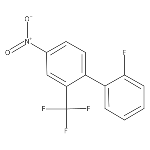 1-(2-Fluorophenyl)-4-nitro-2-(trifluoromethyl)benzene结构式