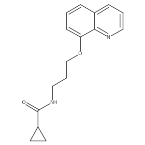 N-(3-(quinolin-8-yloxy)propyl)cyclopropanecarboxamide Structure
