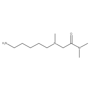2-[(5-Aminopentyl)methylamino]-N,N-dimethylacetamide结构式