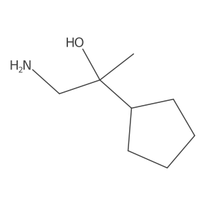 1-Amino-2-cyclopentylpropan-2-ol结构式