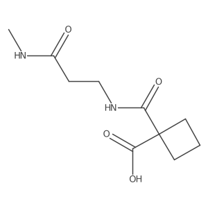1-[[[3-(Methylamino)-3-oxopropyl]amino]carbonyl]cyclobutanecarboxylic acid结构式