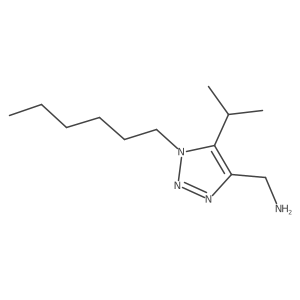 [1-hexyl-5-(propan-2-yl)-1H-1,2,3-triazol-4-yl]methanamine Structure