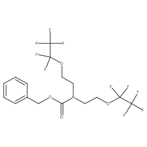 N,N-Bis[2-pentafluoroethoxy)ethyl]-N-carbobenzyloxyamine Structure