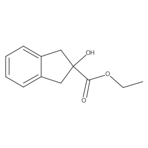 Ethyl 2-hydroxy-1,3-dihydroindene-2-carboxylate Structure