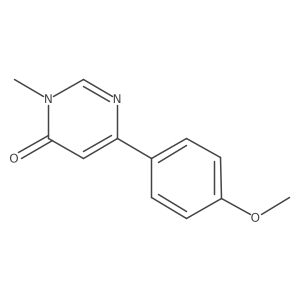 6-(4-methoxyphenyl)-3-methylpyrimidin-4(3H)-one Structure
