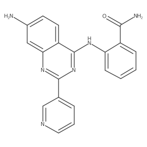 2-[[7-Amino-2-(3-pyridinyl)-4-quinazolinyl]amino]benzamide结构式