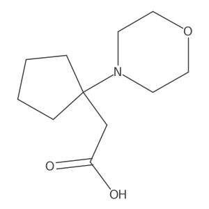 2-(1-Morpholinocyclopentyl)acetic acid Structure