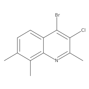 4-Bromo-3-chloro-2,7,8-trimethylquinoline Structure