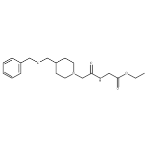 Ethyl 2-(2-(4-((benzyloxy)methyl)piperidin-1-yl)acetamido)acetate结构式