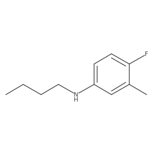 N-butyl-4-fluoro-3-methylaniline结构式