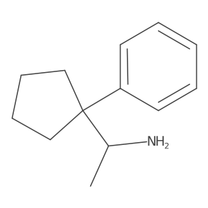 (S)-1-(1-Phenylcyclopentyl)ethan-1-amine结构式