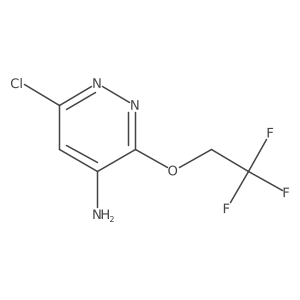 6-Chloro-3-(2,2,2-trifluoro-ethoxy)-pyridazin-4-ylamine结构式