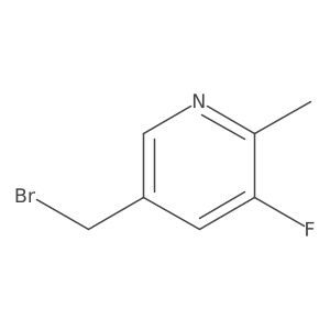 5-(Bromomethyl)-3-fluoro-2-methylpyridine结构式