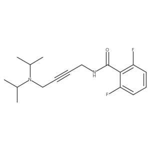 N-[4-(diisopropylamino)but-2-ynyl]-2,6-difluoro-benzamide结构式