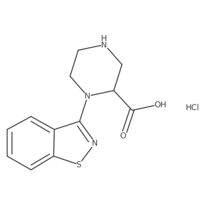 1-(Benzo[d]isothiazol-3-yl)piperazine-2-carboxylic acid hydrochloride Structure
