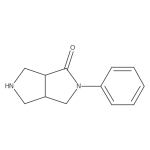 (3aR,6aS)-5-phenyl-1,2,3,3a,6,6a-hexahydropyrrolo[3,4-c]pyrrol-4-one Structure