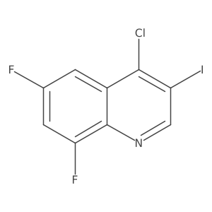 4-Chloro-6,8-difluoro-3-iodoquinoline Structure
