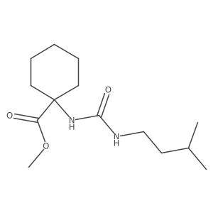 Methyl 1-{[(3-methylbutyl)carbamoyl]amino}cyclohexanecarboxylate Structure