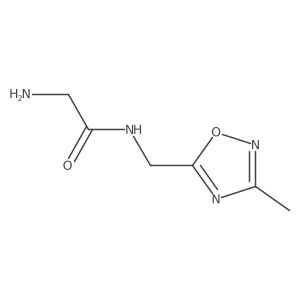 2-amino-N-[(3-methyl-1,2,4-oxadiazol-5-yl)methyl]acetamide Structure