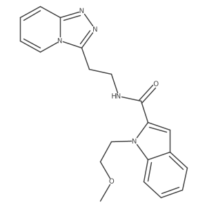 1-(2-methoxyethyl)-N-[2-([1,2,4]triazolo[4,3-a]pyridin-3-yl)ethyl]-1H-indole-2-carboxamide Structure