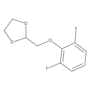 2-((2,6-Difluorophenoxy)methyl)-1,3-dioxolane Structure