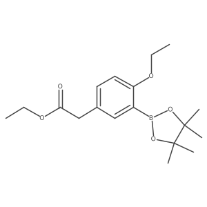 Ethyl 2-(4-ethoxy-3-(4,4,5,5-tetramethyl-1,3,2-dioxaborolan-2-yl)phenyl)acetate Structure