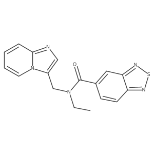 N-ethyl-N-(imidazo[1,2-a]pyridin-3-ylmethyl)benzo[c][1,2,5]thiadiazole-5-carboxamide结构式
