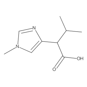 3-Methyl-2-(1-methyl-1H-imidazol-4-yl)butanoic acid Structure