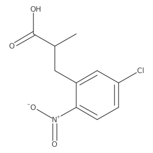 3-(5-Chloro-2-nitrophenyl)-2-methylpropanoic acid结构式