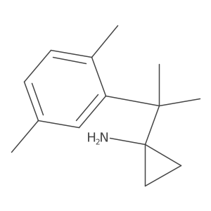1-[2-(2,5-Dimethylphenyl)propan-2-yl]cyclopropan-1-amine结构式
