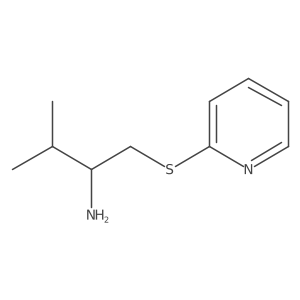 2-[(2-Amino-3-methylbutyl)sulfanyl]pyridine结构式