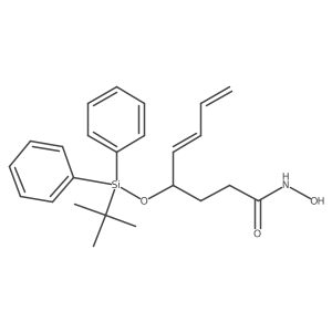 (4S,5E)-4-[[(1,1-Dimethylethyl)diphenylsilyl]oxy]-N-hydroxy-5,7-octadienamide结构式