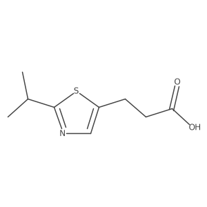 3-[2-(Propan-2-yl)-1,3-thiazol-5-yl]propanoic acid Structure