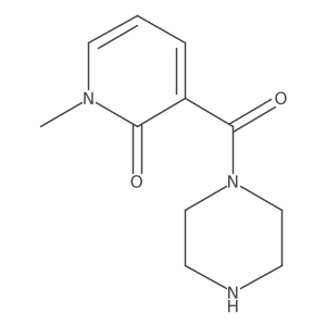 1-methyl-3-(piperazine-1-carbonyl)pyridin-2(1H)-one Structure