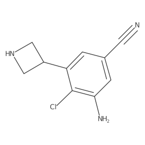 3-Amino-5-(azetidin-3-yl)-4-chlorobenzonitrile结构式