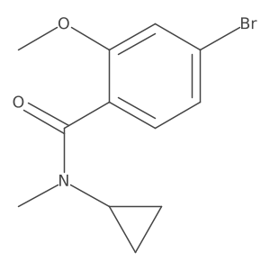 4-Bromo-N-cyclopropyl-2-methoxy-N-methylbenzamide Structure