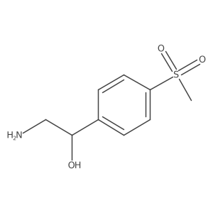(1S)-2-amino-1-(4-methanesulfonylphenyl)ethan-1-ol结构式