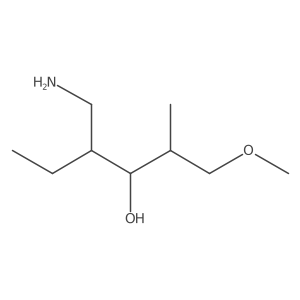 4-(Aminomethyl)-1-methoxy-2-methylhexan-3-ol Structure