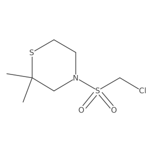 4-Chloromethanesulfonyl-2,2-dimethylthiomorpholine Structure