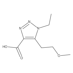 1-ethyl-5-(2-methoxyethyl)-1H-1,2,3-triazole-4-carboxylic acid结构式