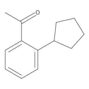 1-(2-Cyclopentylphenyl)ethan-1-one结构式