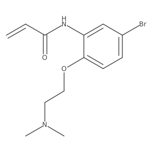 N-(5-bromo-2-(2-(dimethylamino)ethoxy)phenyl)acrylamide结构式