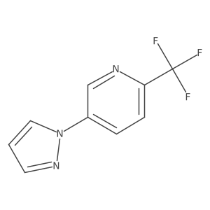 5-Pyrazol-1-yl-2-trifluoromethyl-pyridine Structure