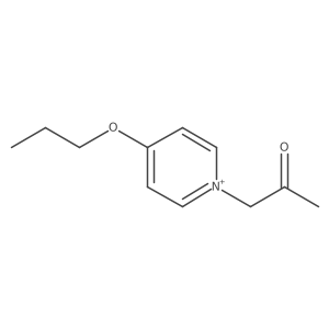 1-(2-Oxopropyl)-4-propoxypyridin-1-ium结构式