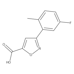 3-(5-Fluoro-2-methylphenyl)-1,2-oxazole-5-carboxylic acid Structure
