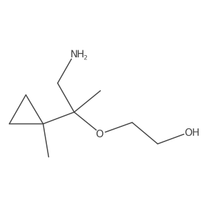 2-{[1-Amino-2-(1-methylcyclopropyl)propan-2-yl]oxy}ethan-1-ol Structure