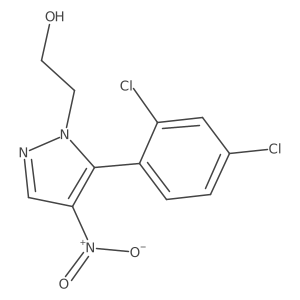 2-(5-(2,4-Dichlorophenyl)-4-nitro-1H-pyrazol-1-yl)ethanol结构式
