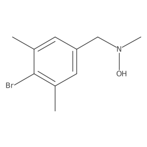 N-[(4-bromo-3,5-dimethylphenyl)methyl]-N-methylhydroxylamine Structure