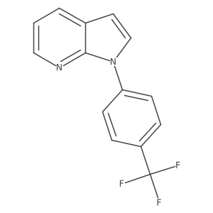 1-[4-(Trifluoromethyl)phenyl]-1H-pyrrolo[2,3-b]pyridine结构式